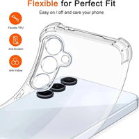 Coque de téléphone transparente pour Samsung A36 A56 A16 A06 A35 A55 A25 A15 A17 A07 A04E A14 A24 A26 A32 A05S, coque transparente antichoc