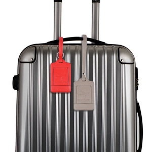Etiqueta de Equipaje de PU Lisa con Cubierta de Privacidad, Patrón de Avión en Relieve, <span class=keywords><strong>Identificador</strong></span> de <span class=keywords><strong>Maleta</strong></span> de Viaje con Correa Desmontable y Logotipo <span class=keywords><strong>Personalizado</strong></span> - Product Image 5