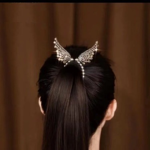 Pinces à cheveux en strass noir et <span class=keywords><strong>or</strong></span> pour femmes, pinces à cheveux, Barrettes, porte-queue de cheval, épingles à cheveux, accessoires pour cheveux - Product Image 3