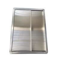 Couvercle de bac à glace rectangulaire en acier inoxydable 304 brossé de qualité alimentaire approuvé par la NSF, pour le stockage de boissons, fabricant chinois