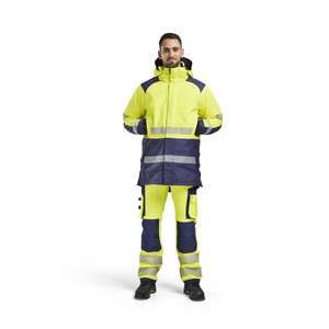 BLAKLADER - 445719873389XL Parka de invierno Hi-Vis Amarillo/Azul marino-EAN 7330509857458 ROPA DE TRABAJO DE LA HI-VIS - Product Image 3