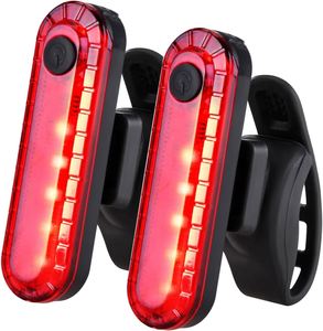 Custom Logo Promotional Gift Cycling <b>Light</b> COB LED <b>USB</b> <b>Rechargeable</b> 4 Modes High Brightness Universal Elastic Strap Rear Lamp - Product Image 1