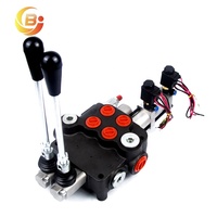 Vanne de commande directionnelle électro-hydraulique série P80 80L-Min à 2 bobines, commande sans fil, retour par ressort, personnalisée pour tracteur