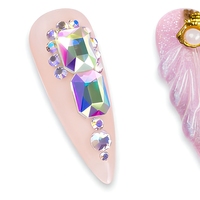 Colle UV pour Ongles, Gel de Fixation Strass, Gel de Montage Diamant 3D, Salon DIY Nail Art