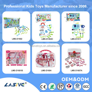 LASIVE TOY Set da gioco per bambine, kit medico <span class=keywords><strong>rosa</strong></span> con scatola di immagazzinamento in plastica trasparente, giocattoli per giochi di ruolo - Product Image 6