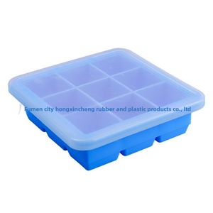 Molde para Cubitos de Hielo Doméstico con Tapa Antiderrames, 9 Compartimentos, Fácil de Desmoldar, Cubitos de Hielo Grandes - Product Image 5