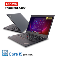 95% New High Quality Used Laptop for Lenovo ThinkPad X390 Core I5-10th 8GB RAM 256GB SSD 13.3" A+ Grade Business Computer
