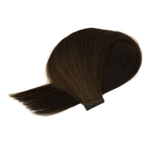 Extensiones de Cabello con Cinta Invisible K.S WIG, Doble Trama, Cutícula Alineada, Cabello Virgen Chino Natural, Liso y Sedoso, Color Negro y Marrón, Saludable - Product Image 3