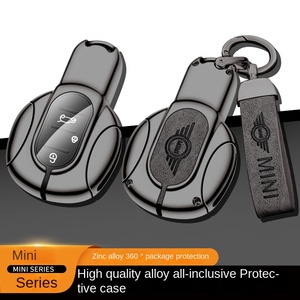 YFL CK-2511031 Cover per Chiave Auto Mini <span class=keywords><strong>Cooper</strong></span> <span class=keywords><strong>Countryman</strong></span> in Lega di Zinco, Design Retrò in Pelle, Incisione Laser, Telecomando con Batterie - Product Image 5