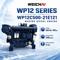 Moteur diesel de propulsion marine WP12C500-21E121 500HP 368kW 2100RPM Common Rail 11.6L pour bateaux de pêche et navires de marchandises