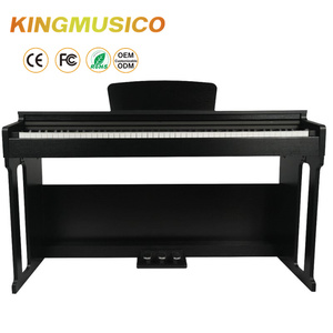 2024 Buena calidad <span class=keywords><strong>Prime</strong></span> Home Practice Piano digital compacto en blanco y negro con 88 teclas ponderadas y pedal - Product Image 1