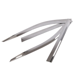 Accessoires extérieurs Pare-soleil latéral Pare-pluie Visière de porte chromée pour 2019 Prix usine - Product Image 3