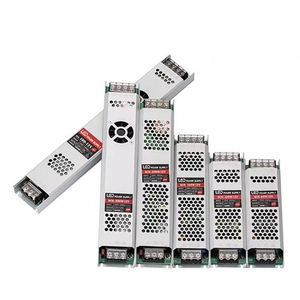 แหล่งจ่ายไฟ LED แบบบางพิเศษสำหรับงานกลางแจ้ง ทนฝน ทนน้ำ ใช้กับไฟ DC 12v 24v สำหรับกล้องวงจรปิด  รุ่น Hot Sale Drivers  แปลงไฟแบบ SMPS ยี่ห้อ Mean Well - Product Image 1