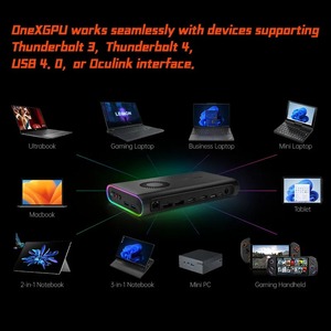 การ์ดจอพกพา ONEXGPU Radeon 7600M RDNA3.0 GPU รุ่นที่ดีที่สุดในโลก พร้อมหน่วยความจำ 8G GDDR6 รองรับการ์ดเสริม M.2 สำหรับเล่นเกม 64mb - Product Image 3