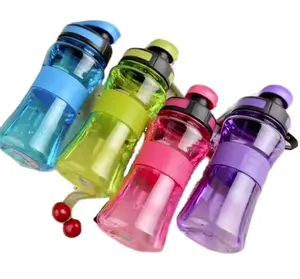 550ML di tenuta a prova di perdite ugello Sport per biciclette bottiglie d'acqua in plastica con materiale di sicurezza con coperchio con filtro a labbro BPA Free Space Shaker