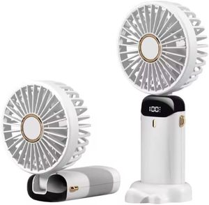 Produit tendance 2025, ventilateur portable 1200 mAh, 5 niveaux de vitesse, mini ventilateur à main, refroidisseur d'air, ventilateur sur pied rechargeable - Product Image 4