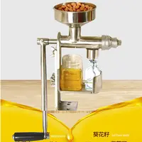 Manuel yağ baskı hindistan cevizi/fıstık/soya/ayçiçeği tohumu yağ çıkarma makinesi