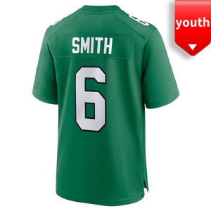 Vente en gros 2024 Maillot de football américain pour jeunes de haute qualité cousu #1 Jalen Hurts 6 # DeVonta Smith 26 # Barkley 62 # Jason Kelce - Product Image 2