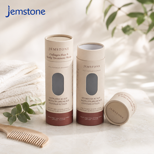 Factory Custom Paper Tube for Conditioning Scalp Treatment Rigid Cardboard Tube Packaging Luxury Cylinder Container <b>Box</b> - Product Image 2