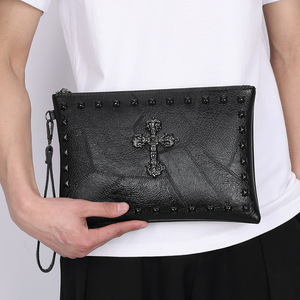 Nouvelle Pochette Vintage Homme Motif Crâne Protection RFID Doublure Polyester Portefeuille Long Grande Capacité Sac à Main Enveloppe Tendance - Product Image 4