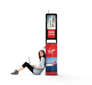 Quảng Cáo bảng quảng cáo người chơi điện thoại di động sạc Trạm Sạc kiosk sạc nhanh kệ trưng bày sạc không dây 5 x USB