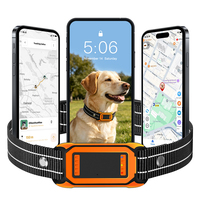 Nouveau modèle de traceur GPS pour chiens et chats, collier intelligent en plastique/nylon avec suivi en temps réel, étanche, sans frais mensuels