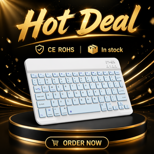 Teclado Bluetooth Recargable Pequeño y Compacto, Teclado Bluetooth Universal 5.2 para <span class=keywords><strong>Lenovo</strong></span> <span class=keywords><strong>Yoga</strong></span> - Product Image 1