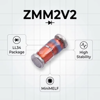 Diodes Zener à montage en surface originales ZMM2V2 LL34 2,2 V, boîtier SMD