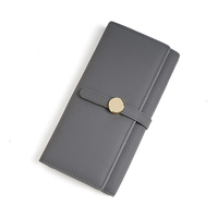 Dompet Panjang Kulit Sapi Buatan Tangan dengan Ritsleting, Kunci Tahan Lama, Dapat Disesuaikan, Premium Berkualitas Tinggi untuk Wanita, Semua Musim
