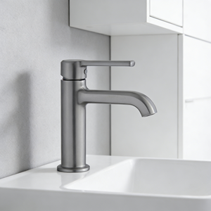 Robinet de lavabo moderne monocommande finition chromée <span class=keywords><strong>Nobili</strong></span> Acquerelli, fabrication italienne, avec cartouche en céramique - Product Image 2