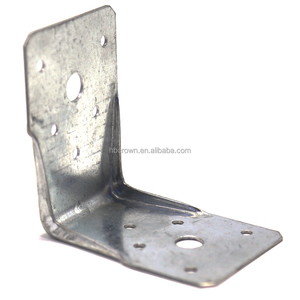 Connecteur en bois personnalisé, acier galvanisé, support d'<span class=keywords><strong>angle</strong></span> à 90 degrés avec <span class=keywords><strong>double</strong></span> nervure de renforcement - Product Image 2