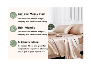 Siêu Mềm Giá Tốt Lụa Gối Trường Hợp 2 Gói Nguyên Lụa Tấm Duvet Bìa 1 Bộ Tùy Chỉnh Comforter Bộ Đồ Giường Lụa Sang Trọng - Product Image 2