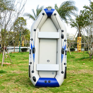 3-persoons 2,3 <span class=keywords><strong>m</strong></span> PVC opvouwbare opblaasbare kajak met luchtbodem en 3 luchtkamers voor vissen en watersport - Product Image 4