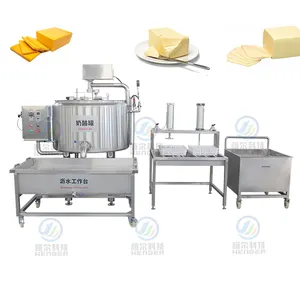 Commercial cheeses vat process dairy cooker stretcher packaging making plant to make butter production line solution