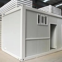 Structure en acier de paquet plat de conteneur de maison préfabriquée portative de la maison 100m2 préfabriquée