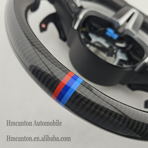 พวงมาลัยหนังคาร์บอนไฟเบอร์แบบเจาะรู รุ่นยอดนิยม สำหรับรถยนต์ BMW ซีรีส์ 3 ซีรีส์ 5 รุ่น F10 F20 F30 F90 F01 F02 - Product Image 2