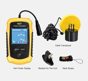 เครื่องหาปลา Lucky Fish Finder <span class=keywords><strong>FF918</strong></span> พร้อม GPS สำหรับเรือ ระบบไร้สาย ระยะตรวจจับ 0.6-30 เมตร ฟังก์ชั่นเรียกปลาด้วยคลื่นอัลตราโซนิก - Product Image 4