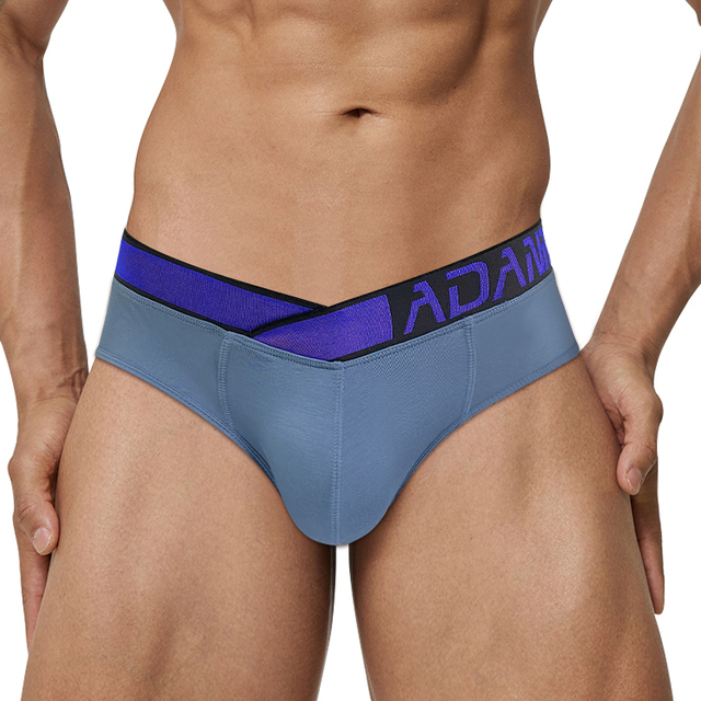 Adannu Brand Low Rise Underwear Men Boxer Briefs V Shape Waistband Tanga