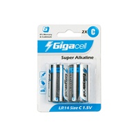 Batería Alcalina C de 1.5V LR14 de Alto Rendimiento, Baterías C No Recargables para Relojes/Controles Remotos/Juguetes y Dispositivos Electrónicos