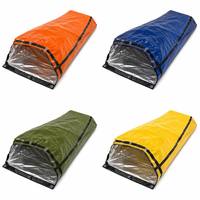 Saco de Dormir de Emergencia Ultraligero de Mylar, Impermeable y Térmico, para Campismo y Supervivencia al Aire Libre