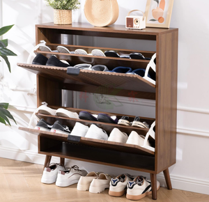 <span class=keywords><strong>Scarpiera</strong></span> Moderna in Legno Resistente <span class=keywords><strong>con</strong></span> Cuscino e Cassetto, a 2 Livelli, Ecologica e Salvaspazio per Soggiorno - Product Image 3