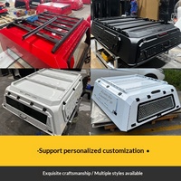 Cubierta de Caja de Camioneta OEM de 3 Puertas con Techo Alto para Ford Ranger, Toyota Tundra, Hilux, Aleación de Aluminio, Venta al por Mayor de Fábrica, Accesorio 4x4