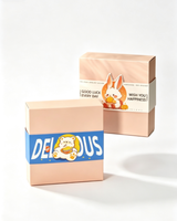 Luxuriöse Geschenkbox für Mondkuchen zum Mittherbstfest, für Schneehaut-Mondkuchen und Ananaskuchen, rot-goldene, personalisierte Keksdosen