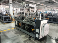 Machine entièrement automatique de fabrication de poignées de gobelets en papier avec PLC, pompe, moteur, roulement, boîte de vitesses, scellage ultrasonique, 50/60Hz, 380V/220V, garantie 1 an