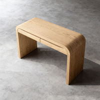 Bureau de direction en bois de chêne massif de haute qualité, style antique français, avec tiroir, bureau d'écriture durable pour chambre ou hôtel