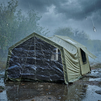 Tente de camping gonflable extérieure en coton TC 8+8 extensible, imperméable et coupe-vent pour le glamping - Vente en gros