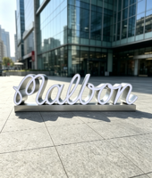 Enseigne LED personnalisée en acrylique découpée au laser, étanche, 3D, pour nom, enseigne extérieure, panneau publicitaire néon, bureau, commerce de détail