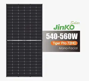 Jinko Tier 1 Solarzellen panel 540W 550W 560W Mono kristallines Silizium-Solar panel für Solarpanel-Energie system