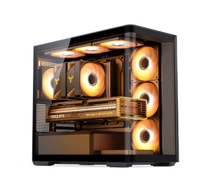 यूएसबी फ्रंट पोर्ट और फैन कंप्यूटर चेसिस के साथ <span class=keywords><strong>d300</strong></span> एल्यूमीनियम गेमिंग पीसी केस - Product Image 3