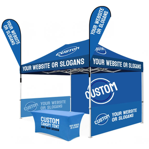 Tùy chỉnh thiết kế 10x10mm lục giác nhôm gấp lều sự kiện chất lượng cao 3m * 3m 600D nhuộm thăng hoa in ấn Pop Up Tán lều - Product Image 1